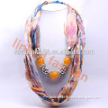 wholesale new style beaded scarf necklace bandana,headwear,neckwear,neckwarmer,Stole, Ruana